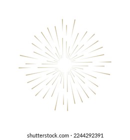 sunbeam vintage element, gold color