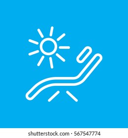 sunbed icon illustration isolated vector