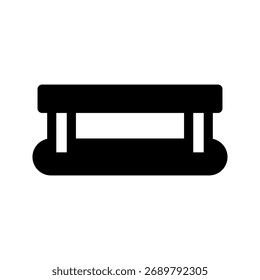 Sunbed Icon Vector Symbol Design Illustration
