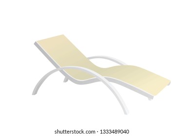 Sunbed. vector illustration