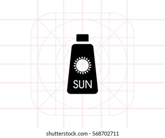 Sunblock Cream Icon
