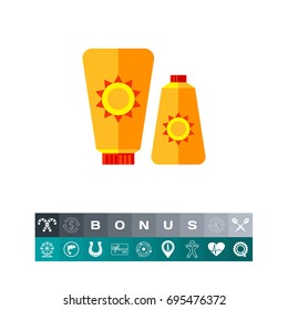 Sunblock Cream Icon