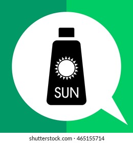 Sunblock Cream Simple Icon
