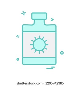 Sunblock icon design vector