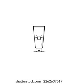 Sunblock icon isolated vector graphics