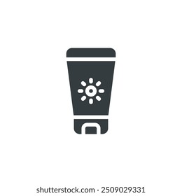 Sunblock icon, Sunblock vector illustration