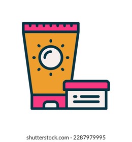 sunblock icon for your website, mobile, presentation, and logo design.