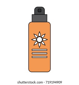 sunblock or sunscreen icon image 
