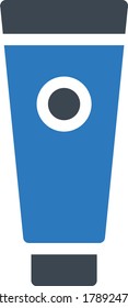 sunblock vector glyph color icon 