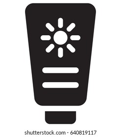 Sunblock Vector Icon