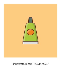 ilustración de sunblock Vector en un fondo transparente. Símbolos de calidad superior.Icono de color plano de línea vectorial para el concepto y el diseño gráfico.