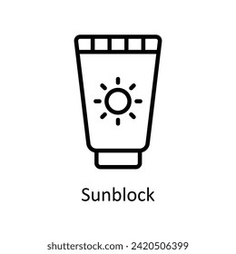 Vektorgrafik-Ikone im Sunblock-Stil. EPS10-Datei