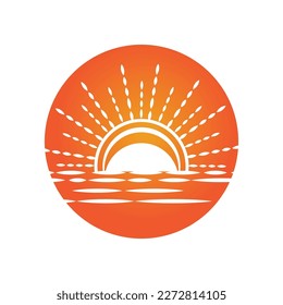 Sunbright sunshine sunlight icon vector flat design