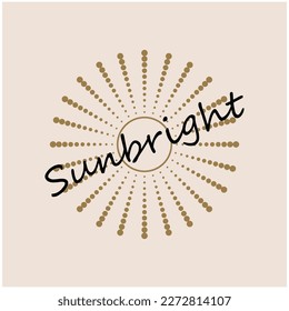 Sunbright sunshine sunlight icon vector flat design