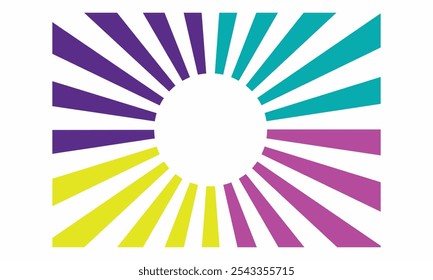 Sunbrust, Background,Simple Design,Abstract Bright colouring sun rays background
