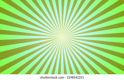 Sunbrust green light background style. Suitable for banners and posters. Vector illustration. EPS 10.