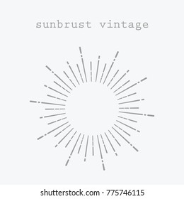 Sunbrust vintage elements 