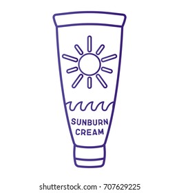 Sunburn cream