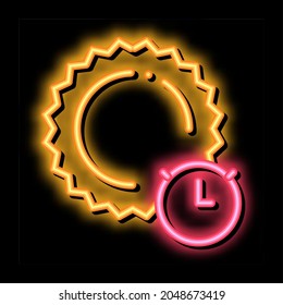 Sunburn neon light sign vector. Glowing bright icon Sunburn sign. transparent symbol illustration