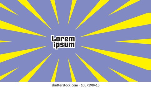 Sunburst  abstract background. Rays illustration. Vector template for designer.