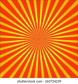 Sunburst abstract background. Vector illustration. 