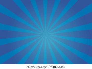 Sunburst - Abstract Blue And Beige Background - Vector Illustration