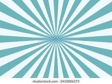 Sunburst - Abstract Blue And Beige Background - Vector Illustration