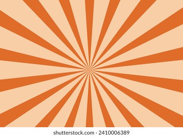 Sunburst - Abstract Blue And Beige Background - Vector Illustration