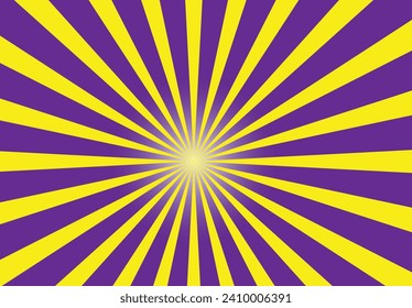 Sunburst - Abstract Blue And Beige Background - Vector Illustration