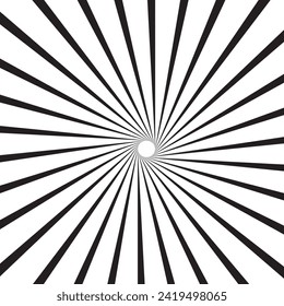 Sunburst - Abstract Blue And Beige Background - Vector Illustration, eps10