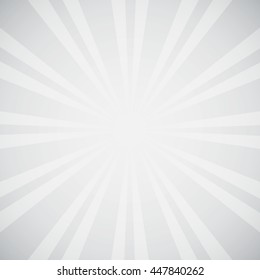 Sunburst abstract gray background. Vector illustration