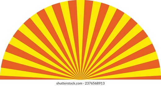 Sunburst Abstract Retro Vector Background