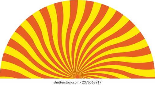 Sunburst Abstract Retro Vector Background