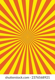Sunburst Abstract Retro Vector Background