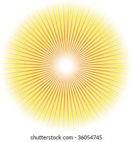 Sunburst abstract vector