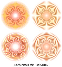 Sunburst abstract vector.
