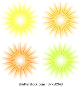 Sunburst abstract vector.