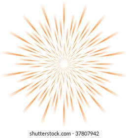 Sunburst abstract vector.