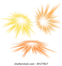 Sunburst abstract vector.