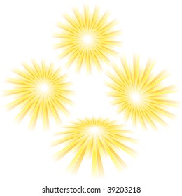 Sunburst abstract vector.