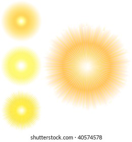 Sunburst abstract vector.