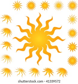 Sunburst abstract vector.