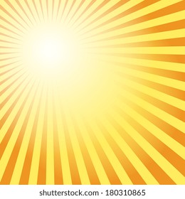 Sunburst abstract, vector illustration