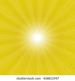 Sunburst Background Illustration Yellow Sky Stock Illustration ...