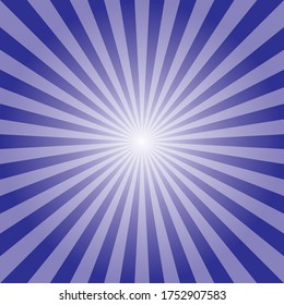 Sunburst backdrop. Blue-purple sunburst background. Design element for multipurpose use.