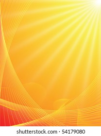 Sunburst  background. Beautiful summer sunburst