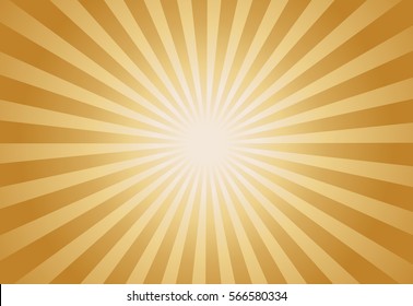 Sunburst background, brown rays.