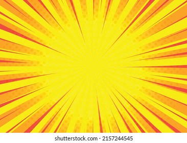 Sunburst background in comic style.Vector illustration.