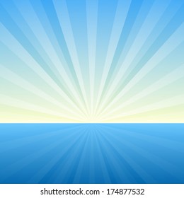 Sunburst Background. Cover Template. Vector Illustration