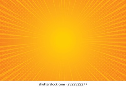 sunburst background design halftone effect gradient yellow.